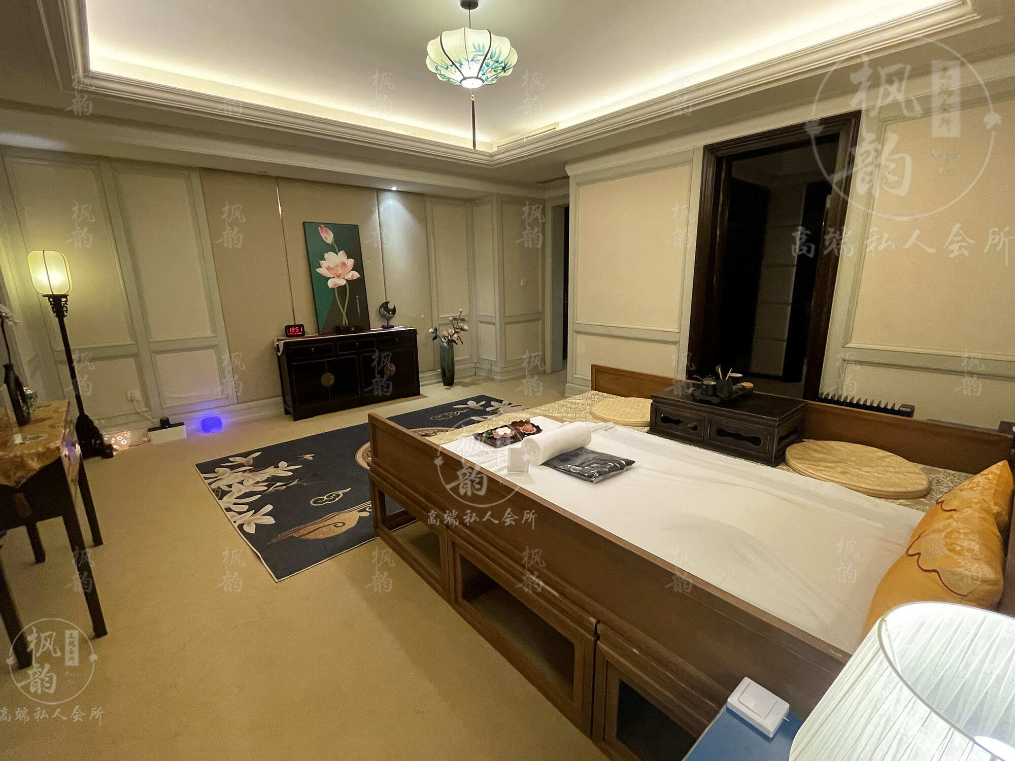 扬州天津渔阳鼓楼人气优选沐足会馆房间也很干净，舒适的spa体验